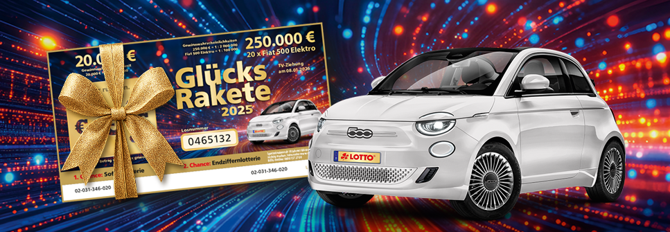 Glücksrakete 2025 Motiv