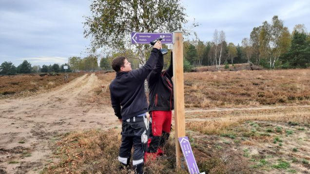 Beschilderung Wanderwege bei Kyritz