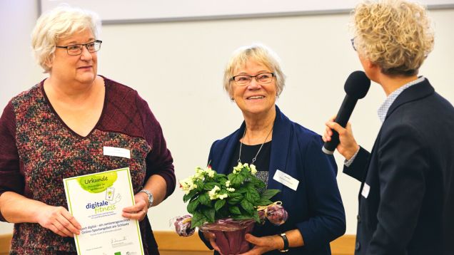 Preisträgerinnen im Wettbewerb Digitale Fitness