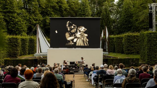 Foto von Freiluftkinoaufführung 