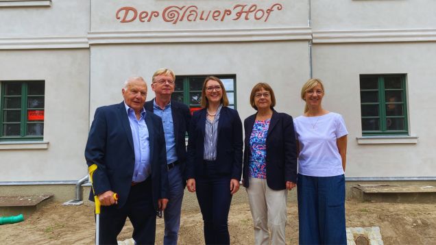 Auf der Baustelle des Glauer Hof