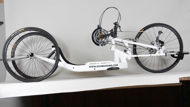 Foto eines weißen Handbike vom Ruppiner SV