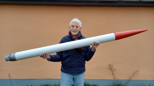 Rakete einer Wettersonde