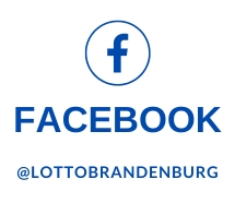 Bild mit Facebook-Logo und Link zur Seite von Lotto Brandenburg