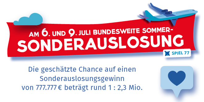 EXXXTRA-GEWINNE Ja-Kreuz bei Spiel 77 setzen und an den Ziehungen am 6. und 9. Juli 2022 teilnehmen.